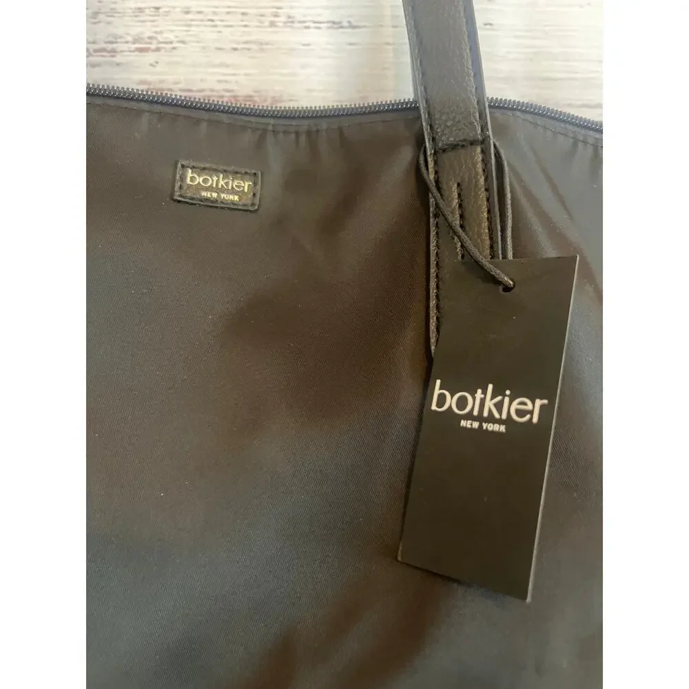 Botkier New York Bond Tote bag in black nylon with leather trim NWT